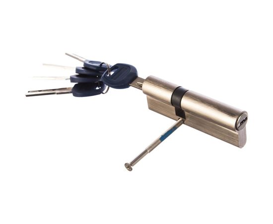 Цилиндр DOORLOCK V 2300AB N серия Variant, никелированный, 35x55 мм, 5 перф.ключей 79066 – изображение 2