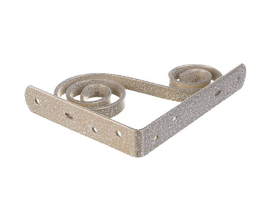 Фигурный кронштейн Домарт 150х125 мод.5 белый антик 171027 – изображение 2