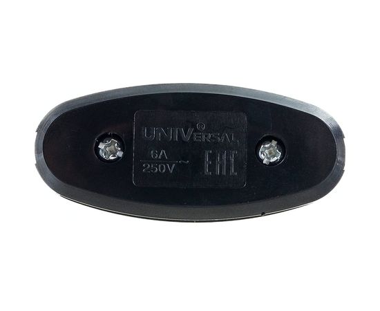 Переключатель бра черный 6А 250В UNIVersal А0106 – изображение 2