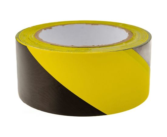 ПВХ лента для разметки Mehlhose GmbH толщина 150 мкм, цвет желто-черный KMSW05033 – изображение 2