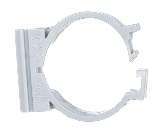 Держатель с защелкой для труб Экопласт CFC25G D25 мм, 10 шт. 41625-10 – изображение 3