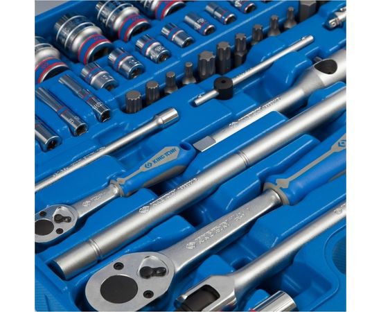 Набор инструментов универсальный, дюймовый, 87 предметов KING TONY 7587SR01 – изображение 3