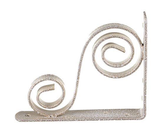 Фигурный кронштейн Домарт 150х125 мод.5 белый антик 171027 – изображение 3