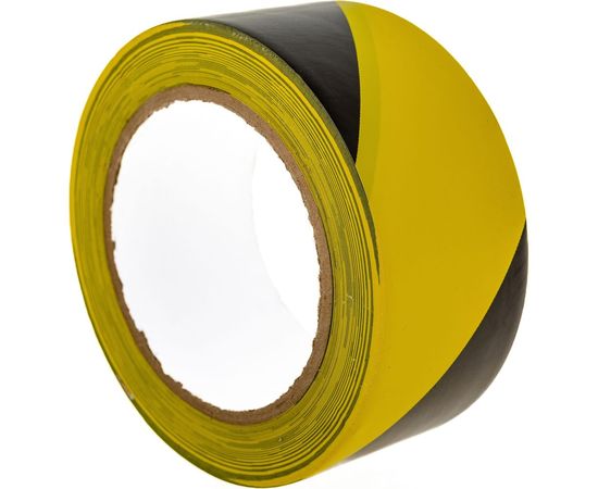 ПВХ лента для разметки Mehlhose GmbH толщина 150 мкм, цвет желто-черный KMSW05033 – изображение 3