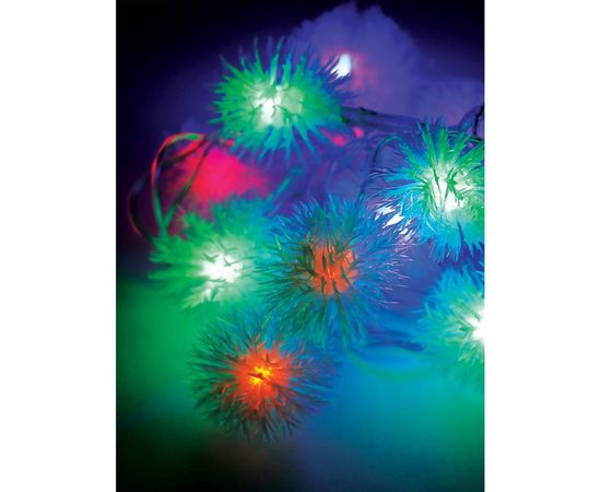 Светодиодная гирлянда КОСМОС 30 светодиодов, шарики мультиколор, 4.4м, KOC_GIR30LEDRUBBALL1 – изображение 4