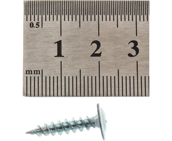 Саморез Стройметиз 4,2х19 металл-металл с прессшайбой, цинк уп. 1000 шт. 2050076 – изображение 4