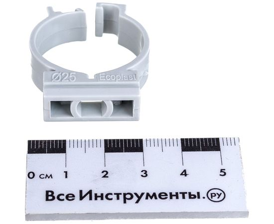 Держатель с защелкой для труб Экопласт CFC25G D25 мм, 10 шт. 41625-10 – изображение 4