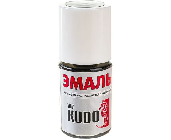 Автомобильная ремонтная эмаль с кисточкой KUDO Toyota 1E9 Dark Grey серый металлик KU-72462 – изображение 4