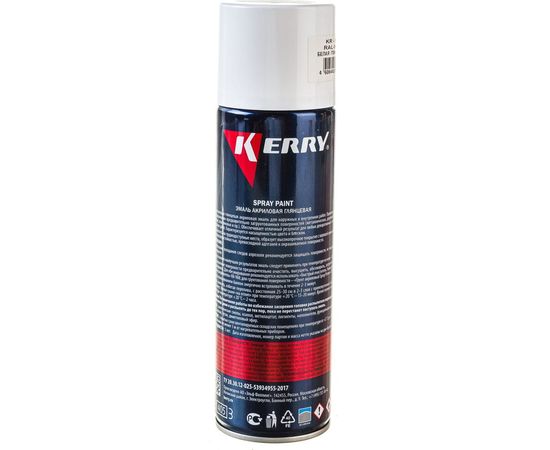Акриловая глянцевая эмаль KERRY белая KR-013 – изображение 4