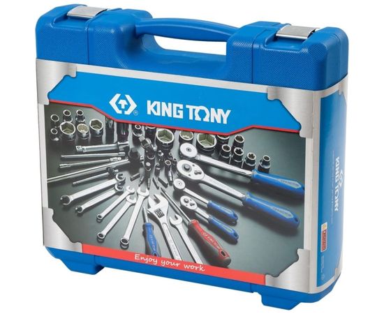 Набор инструментов универсальный, дюймовый, 87 предметов KING TONY 7587SR01 – изображение 6