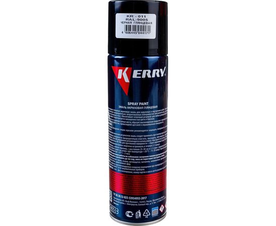 Акриловая глянцевая эмаль KERRY черная KR-011 – изображение 7