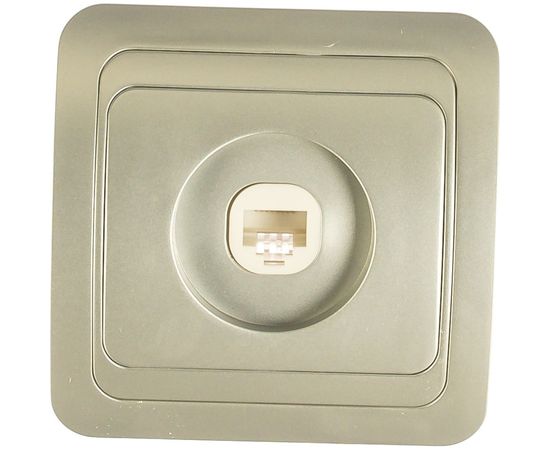 Компьютерная розетка Smartbuy RJ45 1-местная серебро Марс SBE-02s-S1-RJ 