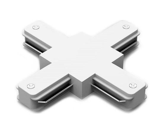 Коннектор для трековых шинопроводов GAUSS белый 1/50 TR112 