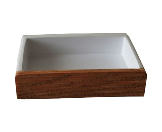 Мыльница SIBO WOODY WHITE, полирезин SI37100 