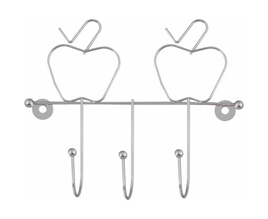 Планка с 3 крючками МУЛЬТИДОМ Яблоко AN52-65 