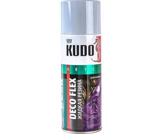 Краска для декоративных работ KUDO DECO FLEX жидкая резина, серая 11598661 