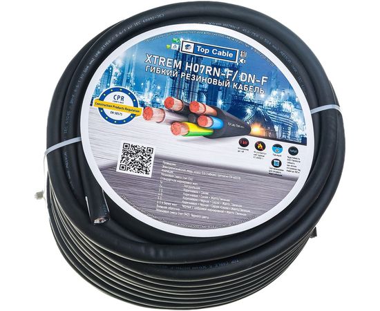 Силовой гибкий кабель H07RN-F 5х4 Top Cable XTREM 20 метров 3005004R20RU – изображение 2