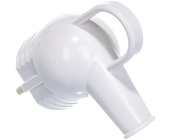 Вилка Lezard с заземлением с ручкой бел. с черным 715-0203-602 – изображение 2