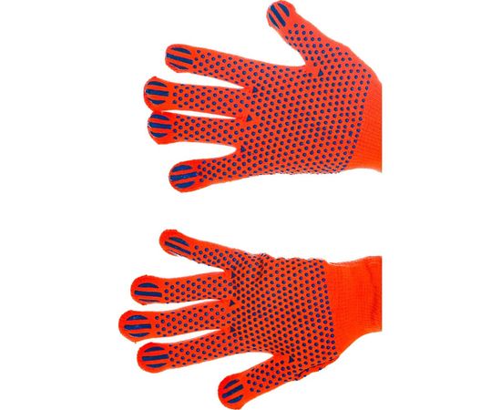 Утепленные, акриловые перчатки с защитой от скольжения Зубр ЭКСПЕРТ 10 класс, сигнальный цвет, р.S-M 11464-S – изображение 2