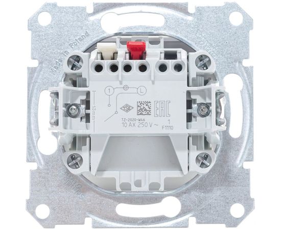 Механизм 1-клавишного выключателя Schneider Electric Sedna бел. SchE SDN0100121 – изображение 2