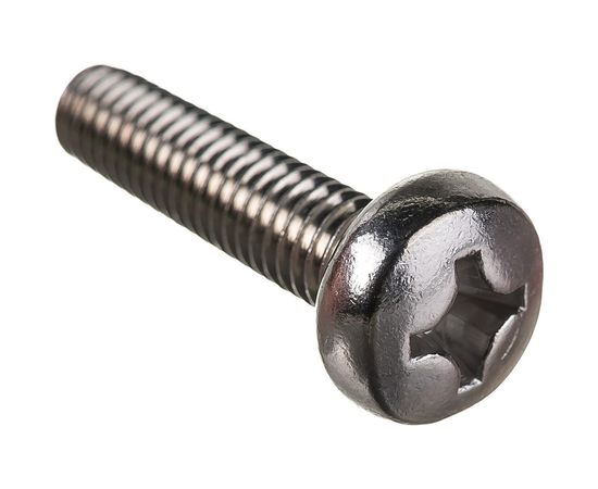 Винт DIN 7985 с цилиндр. гол. и сферой ГОСКРЕП М6 х 25 нержав. сталь 4 шт. 10-0017090 – изображение 3