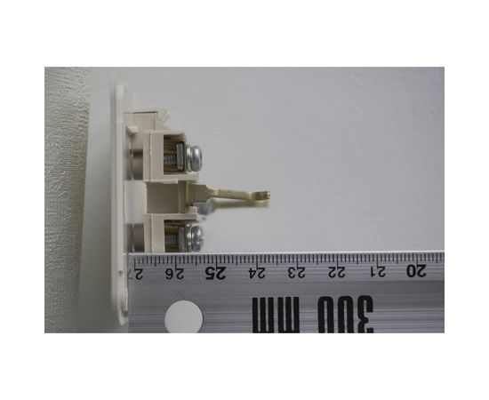 Розетка Кунцево-Электро ОПТИ��А открытой установкой одноместная с з/к, 16А РА16-376 с/к 8036 – изображение 3