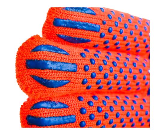 Утепленные, акриловые перчатки с защитой от скольжения Зубр ЭКСПЕРТ 10 класс, сигнальный цвет, р.S-M 11464-S – изображение 3