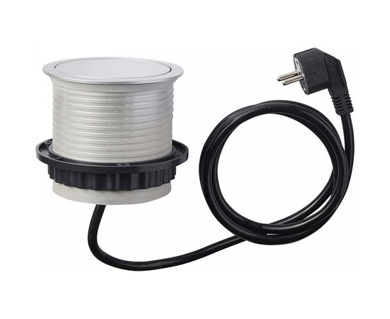 Выдвижной встраиваемый розеточный блок GTV на 3 EURO розетки и 2 USB AE-BPW3S100U-53 – изображение 3