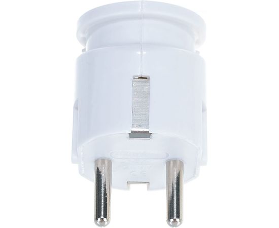 Угловая вилка с/з, белая 16А 250В UNIVersal А105 – изображение 3
