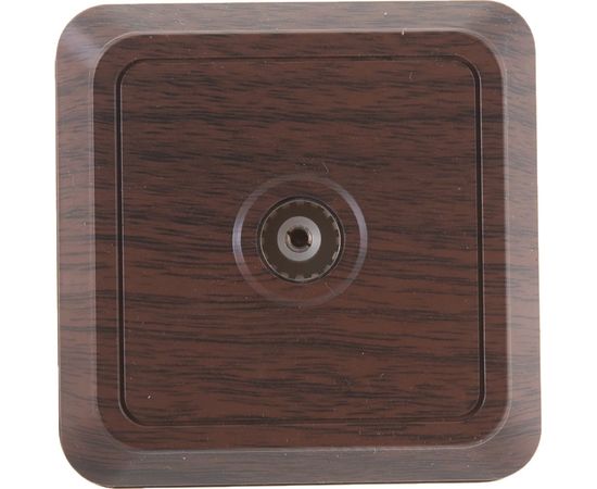 Розетка TВ простая, открытой установки, IP20, 0-2400 Гц, мама, бук TDM Ладога SQ1801-0042 – изображение 4