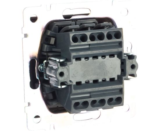 Выключатель Smartbuy 2-клавишный 10А черный Нептун SBE-05b-10-SW2-0 – изображение 5