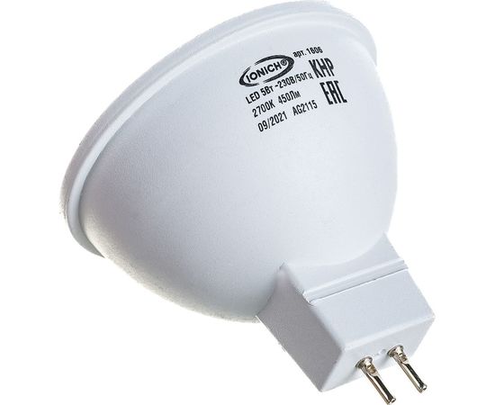 Светодиодная лампа IONICH ILED-SMD2835-JCDR-5-450-230-2.7-GU5.3 1088 1606 