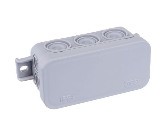 Распределительная коробка Ruvinil, ОП 43х80х35мм 10 вводов IP54 серый 67091 