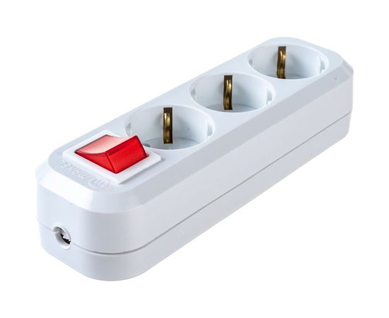 Колодка удлинителя 3-м с заземлением, с выключателем MAKEL MGP 211 