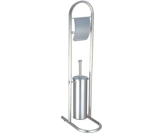 Стойка напольная с держателем для туалетной бумаги и ершиком Рыжий кот B0812 002669 