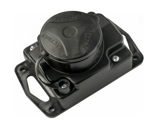 Переносная розетка Bylectrica 1-местная штепсельная с заз.конт. каучук IP44, Р16-413 