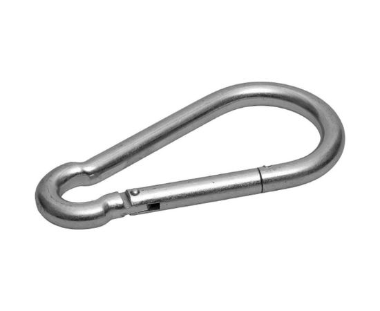 Карабин оцинкованный DIN 5299С 50 шт. (5 мм; ТФ5) Зубр 4-304545-05 