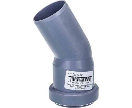 Отвод однораструбный (30°) HTB 40 Ostendorf 111110 