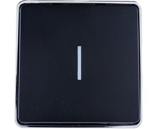 Одноклавишный выключатель с подсветкой Werkel W5010135 Gallant (черный/хром) a050979 