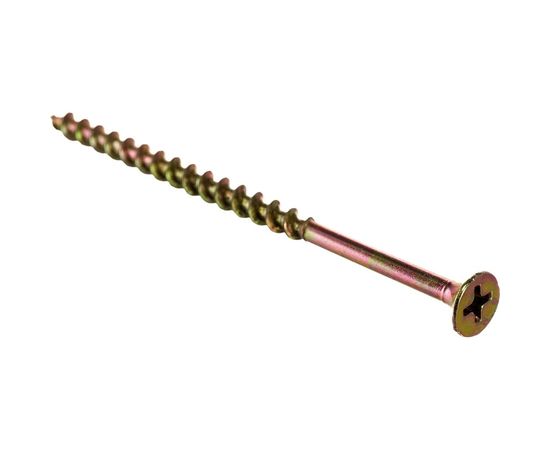 Саморез КРЕП-КОМП жёлтый цинк PH-2 по дереву 4,2х76 150 шт ждп7642ф – изображение 2