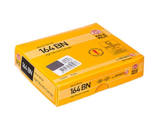 Цилиндровый механизм KALE KILIT 164BN-7432+10+32-BP-5KEY-STB 164BN000104 25756 – изображение 2