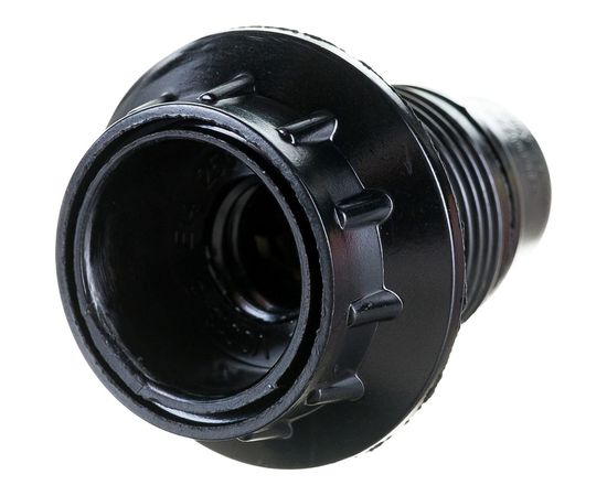 Карболитовый патрон с кольцом IEK, Пкб14-04-К11 Е14, черный, индивидуальный пакет EPK21-04-02-K01 – изображение 2