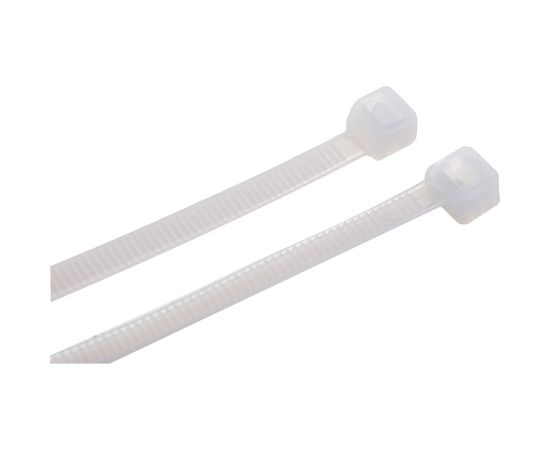 Ленточная хомут-стяжка Gigant 4,8х300 белый, 100 шт G/1/20 – изображение 2