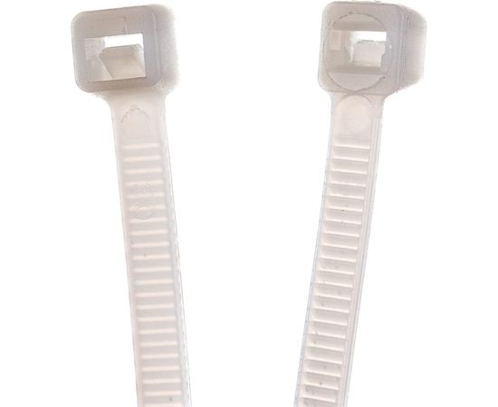 Ленточная хомут-стяжка Gigant 4,5х200 белый, 100 шт G/1/19 – изображение 2