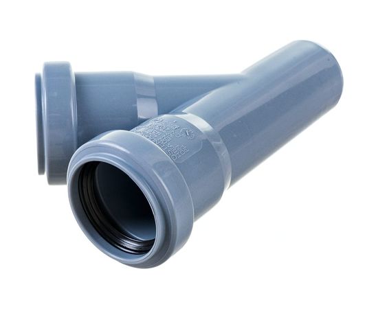 Тройник двухраструбный (45°) HTEA 40/40 Ostendorf 111200 – изображение 2