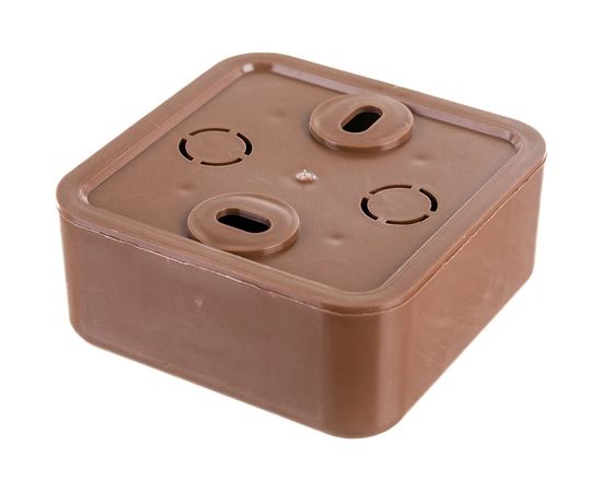 Распаячная коробка УРАЛ ПАК открытой проводки 50х50х20мм, темное дерево, без клеммы IP40 КР-513180050-100 – изображение 2