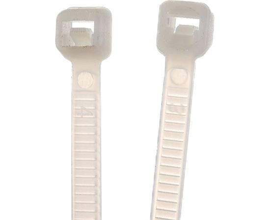 Ленточная хомут-стяжка Gigant 3,6х250 белый, 100 шт G/1/17 – изображение 2