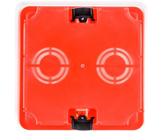 Коробка распаячная IEK 92x92x45, КМ41022, пластиковые лапки, с крышкой, ИЭК UKG11-092-092-045-P – изображение 3