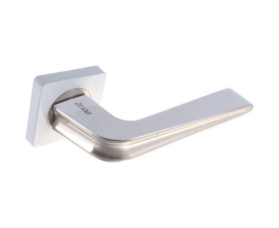 Дверная ручка RENZ Франко супер белый/матовый никель КВ, 2 шт. INDH 310-02 SW/SN – изображение 3