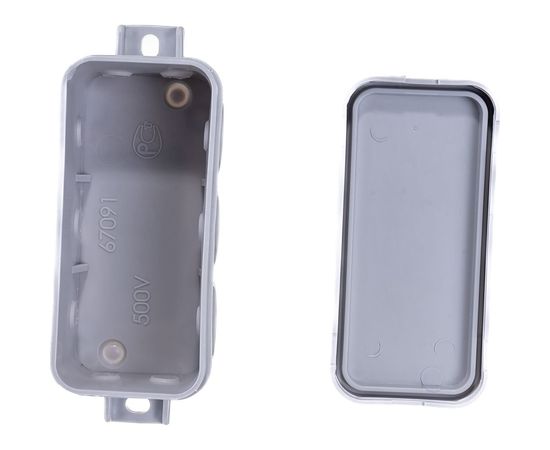 Распределительная коробка Ruvinil, ОП 43х80х35мм 10 вводов IP54 серый 67091 – изображение 3